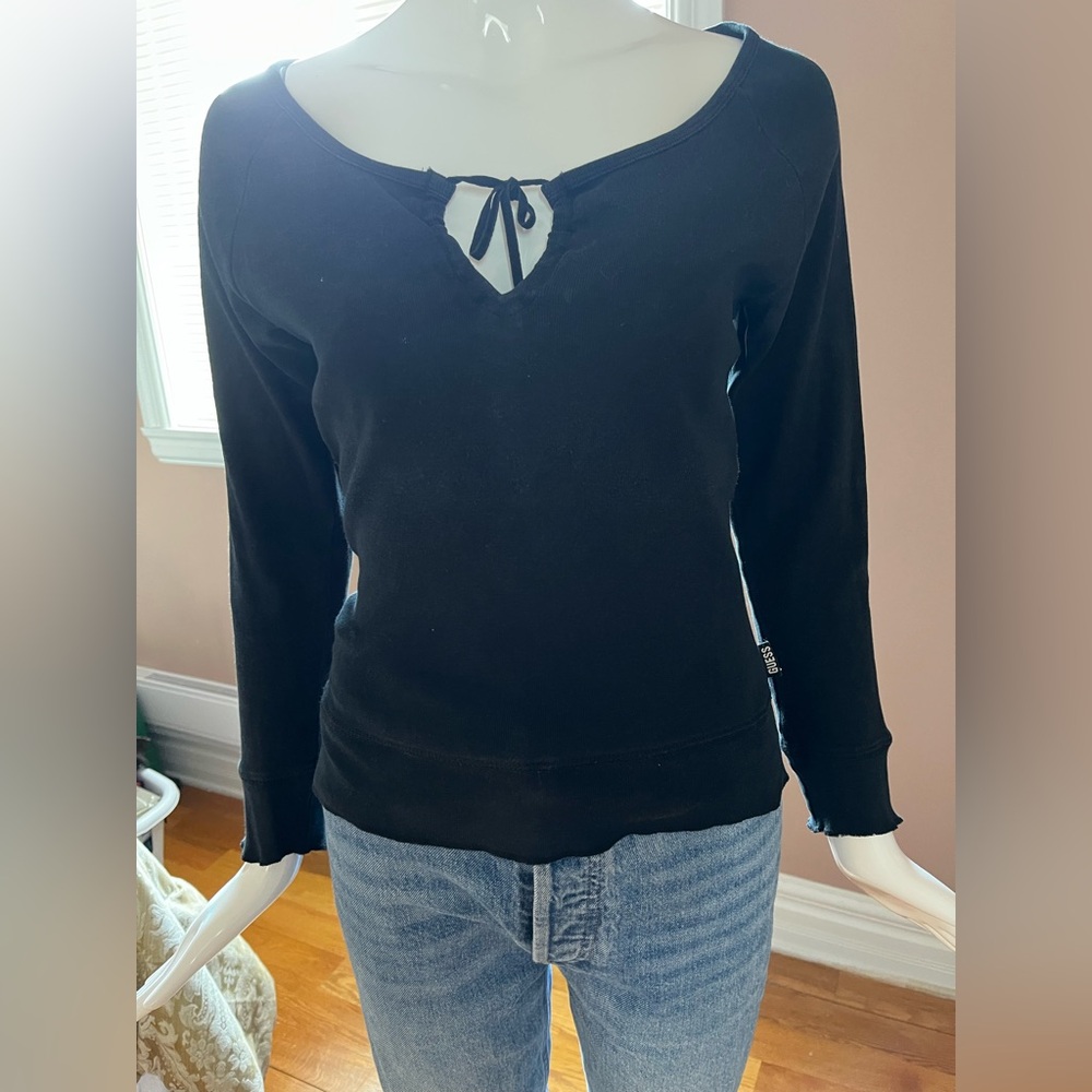 Guess Black Long Sleeve Top